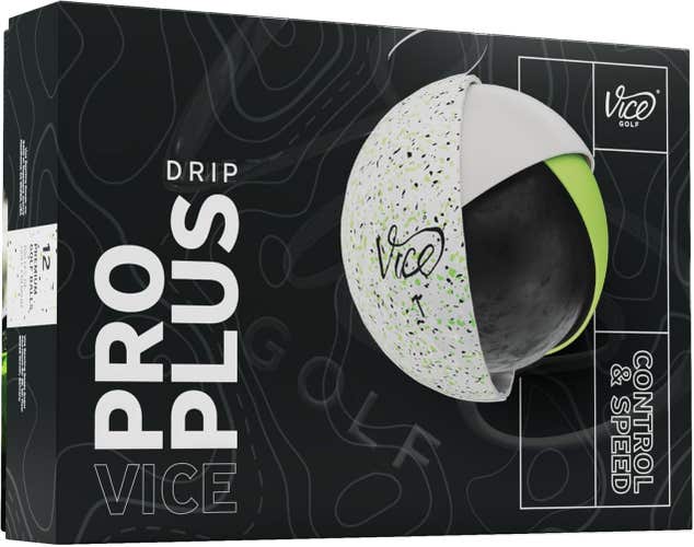 Vice Golf Pro Plus Golf Balls (Drip Lime, 12pk) 1 Dozen 2025 NEW