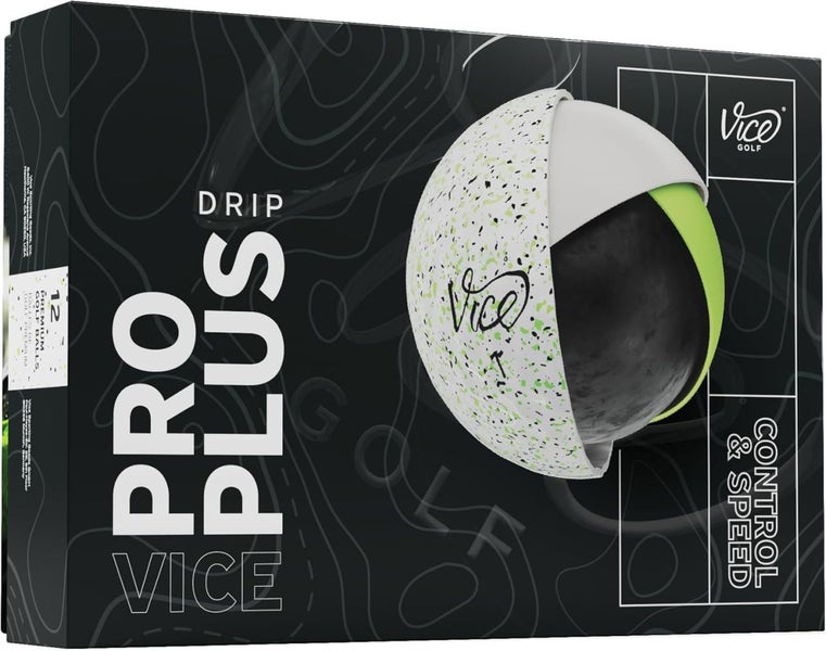 Vice Golf Pro Plus Golf Balls (Drip Lime, 12pk) 1 Dozen 2025 NEW