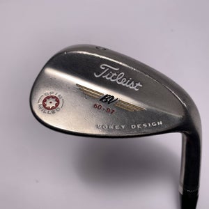 Titleist Vokey Spin Milled Nickel 2009 Lob Wedge LW 60* 7 Wedge Steel Mens RH