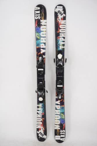 Axis Typhoon Twin Tip Junior Skis with Bindings - 135 cm Used