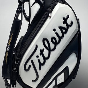 Titleist Vokey Design Staff Bag Black Gold 6-Way Divide Single Strap Golf Bag