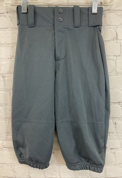 Alleson Athletic Youth 100% Polyester Knee Length Baseball Pants Dark Grey Small