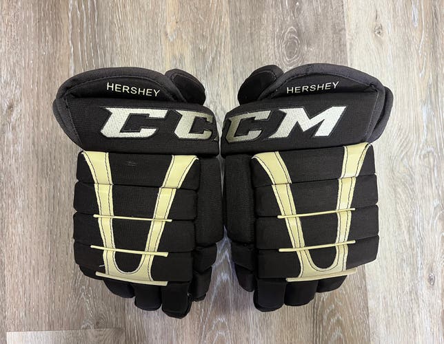 CCM HG96 XP Gloves 14" Pro Stock Hershey Bears AHL (Used)