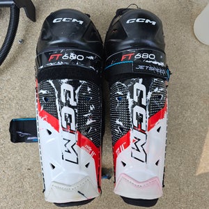 Junior CCM Jetspeed FT680 11" Shin Pads (Used)