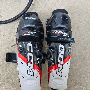 Junior CCM Jetspeed FT680 11" Shin Pads (Used)