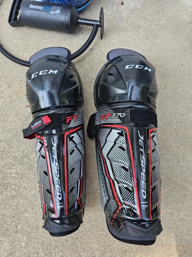 Senior CCM JetSpeed FT370 14" Shin Pads (Used)