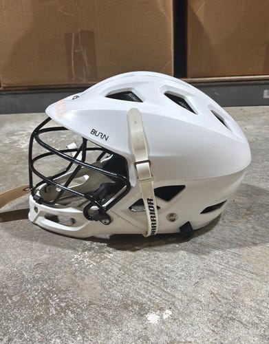 White Youth Warrior Burn Junior Helmet (Used)