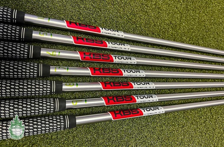 Used KBS C-Taper Lite 110g 4-PW Stiff Flex Steel Iron Set Shafts