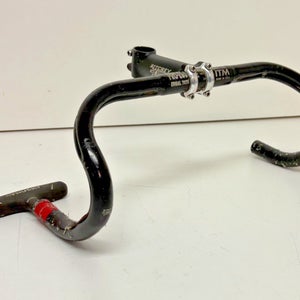 Vintage ITM Pro 260 ERGAL 40cm Black Aluminum Drop Bar Ritchey WCS 110mm Stem
