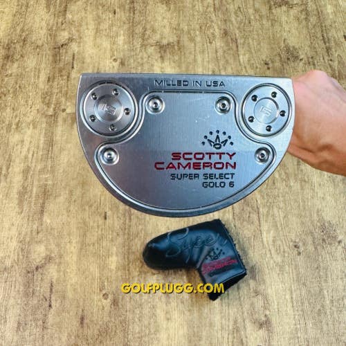 Scotty Cameron Super Select Golo 6 Putter w/ Headcover, 34 (2327)