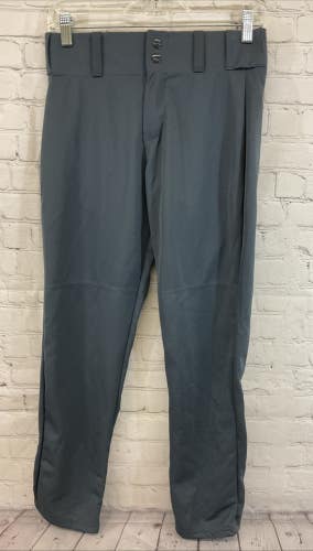 Alleson Athletic 80185 Youth 100% Polyester Baseball Pants Dark Grey Large