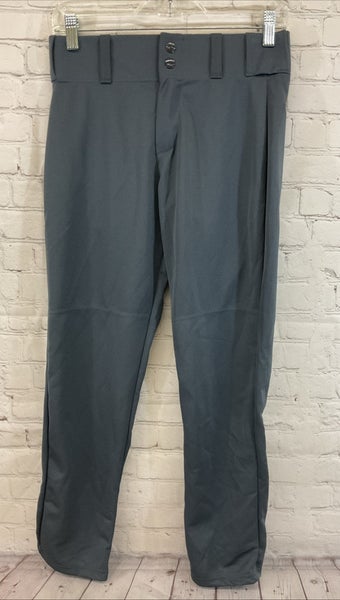 Alleson Athletic 80185 Youth 100% Polyester Baseball Pants Dark Grey Large