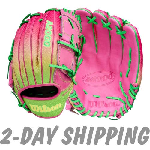 NEW | Wilson A2000 Omaha Series B2SS Cherry LImeade 12" RHT Pitcher's Glove Ltd. Ed. | FAST SHIP
