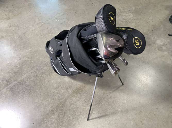 Golden Bear XS Tech Club Set Driver 3W 5W 3-PW Regular RH HC +Bag No 7 iron