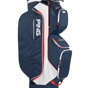 PING 2025 Traverse 244 Golf Cart Bag 14-Way Divider Color: Navy/White/Red NEW!