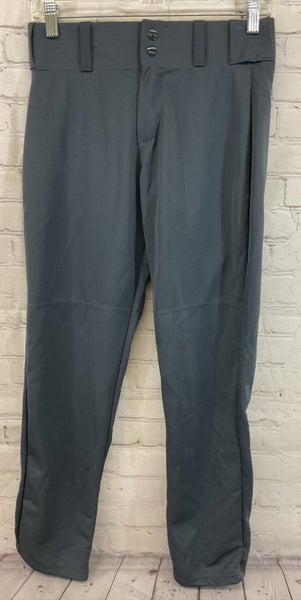 Alleson Athletic 80185 Youth 100% Polyester Baseball Pants Dark Grey Medium