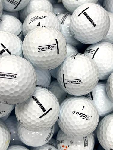 4 Dozen Near Mint AAAA White Titleist Tour Soft Used Golf Balls