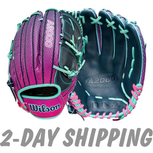 NEW | Wilson A2000 Omaha Series B2SS Grape Flamingo 12" RHT Pitcher's Glove Ltd. Ed. | FAST SHIP
