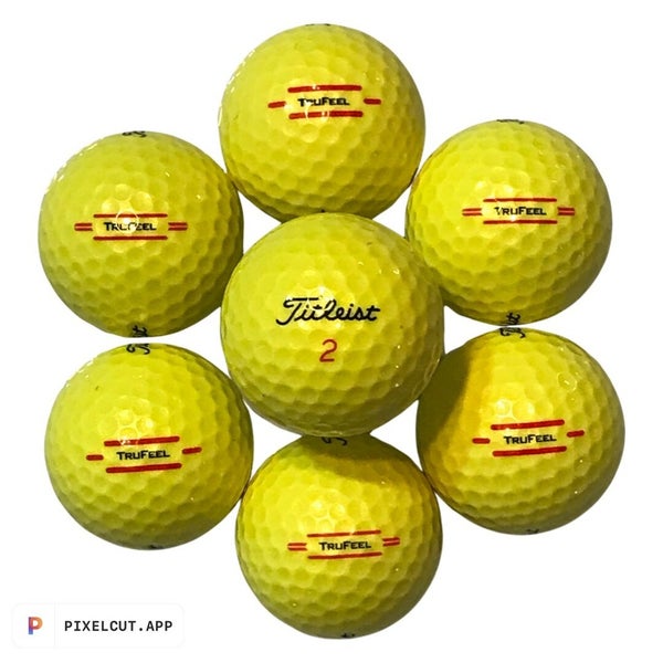 36 Near Mint AAAA Yellow Titleist TruFeel  AAAA Used Golf Balls