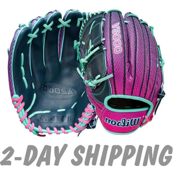 NEW | Wilson A2000 Omaha Series B2SS Grape Flamingo 12" LHT Pitcher's Glove Ltd. Ed. | FAST SHIP