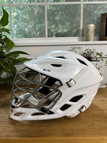 Warrior Burn White Helmet Adult Large