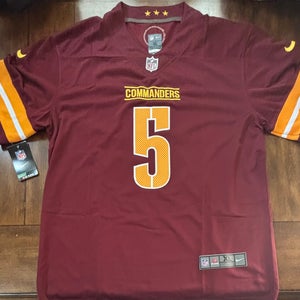 Washington Commanders Jayden Daniels #5  Adult XL Jersey Home Jersey