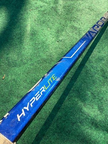 Custom Blue Junior Bauer Vapor Hyperlite Hockey Stick Left Hand P28 (Used)