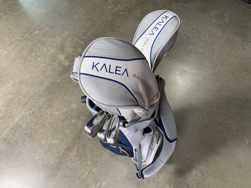 TaylorMade Kalea Gold Club Set Driver 5W 6H 7-PW+SW Putter Ladies RH HC +Bag NEW