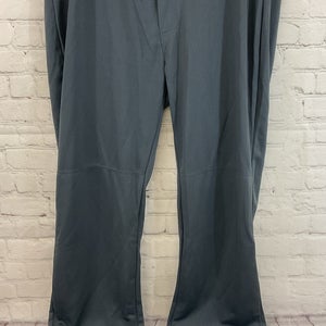 Alleson Athletic 80185 Adult's 100% Polyester Baseball Pants Dark Grey XL