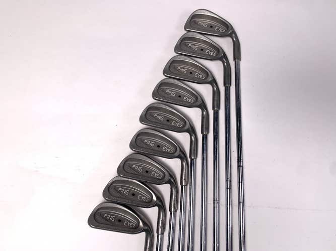 Ping Eye 2 Iron Set 2-PW Black Dot Karsten ZZ-Lite Stiff Steel Mens RH