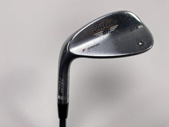Titleist Vokey SM6 Tour Chrome Sand Wedge SW 54* 14 Bounce F-Grind Wedge LH
