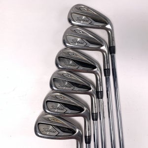 Titleist 718 AP1 Iron Set 4-9 True Temper AMT Red S300 Stiff Steel Mens RH +1''