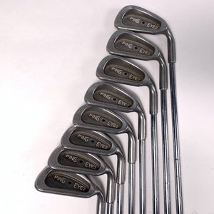 Ping Eye 2 + Iron Set 4-PW+SW Black Dot Karsten Regular Steel Mens RH