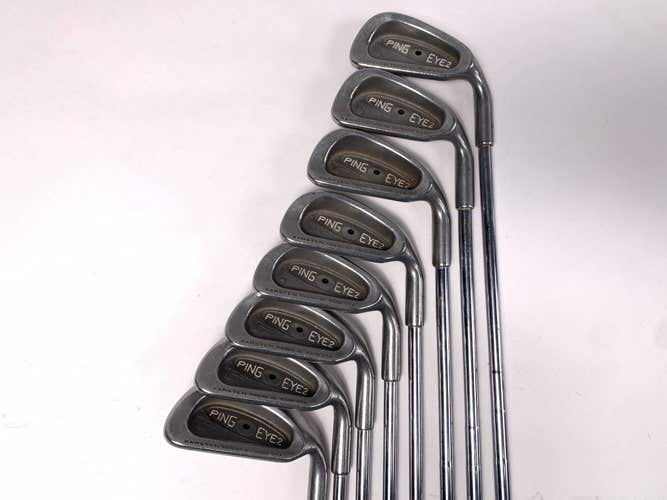 Ping Eye 2 + Iron Set 4-PW+SW Black Dot Karsten Regular Steel Mens RH