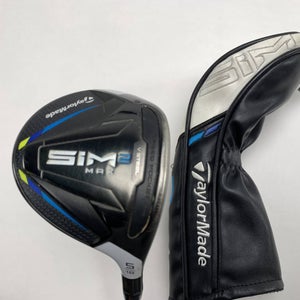 TaylorMade SIM2 MAX 5 Fairway Wood 18* Fujikura Ventus Blue 6-S Stiff RH HC