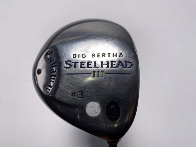 Callaway Steelhead III 3 Fairway Wood 15* System III Firm Graphite Mens RH