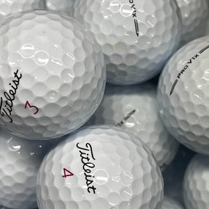 12 Titleist Pro V1x 2023 Near Mint AAAA Used Golf Balls