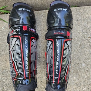 Junior CCM JetSpeed FT370 11" Shin Pads (Used)