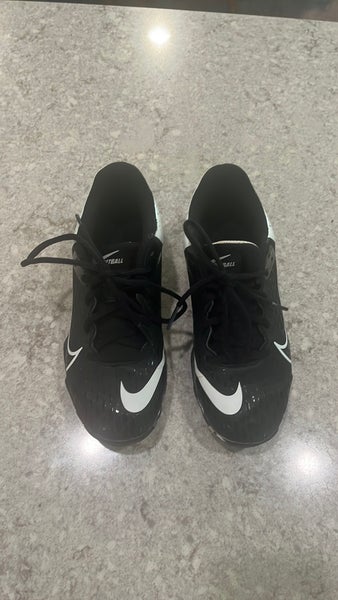 Black Kid's 2Y (Big Kids / Youth) Nike Low Top Lunar HyperDiamond 2 Elite Molded Cleats (Used)
