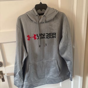Gray Men's XL Under Armour Sweatshirt (Used)