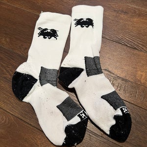 White Black Men's Large East Coast Dyes EDC Socks (Used)