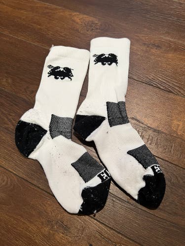 White Black Men's Large East Coast Dyes EDC Socks (Used)