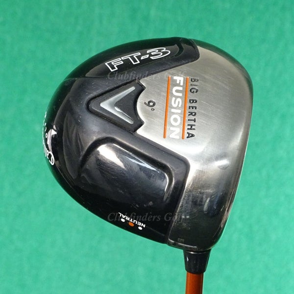 Callaway Big Bertha Fusion FT-3 Neutral 9 Driver Aldila NVS 55-S Graphite Stiff