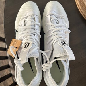 White Men's Size M 11.5 (W 12.5) Adult Nike Huarache Low Top (New)