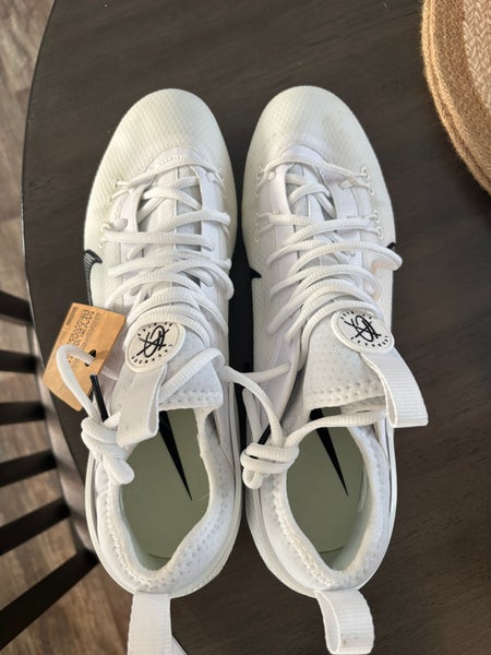 White Men's Size M 11.5 (W 12.5) Adult Nike Huarache Low Top (New)