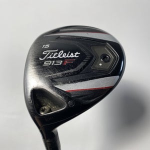 Titleist 913 F 3 Fairway Wood 15* Aldila RIP Phenom 70g Stiff LH Midsize Grip