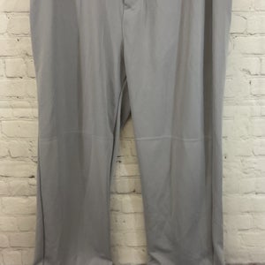 Alleson Athletic 80185 Adult's 100% Polyester Baseball Pants Grey XL