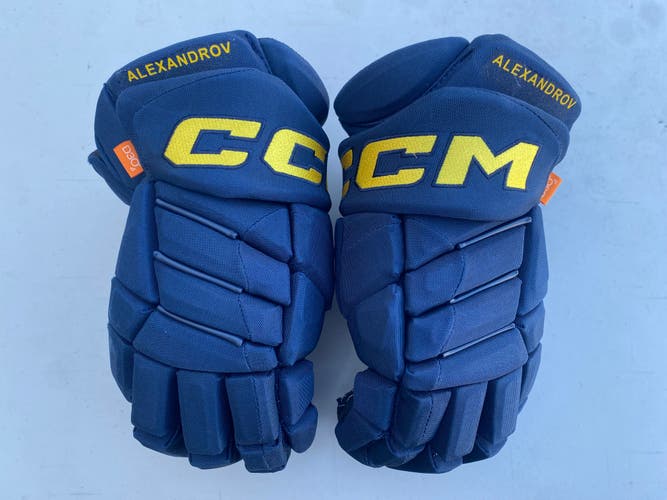 CCM JetSpeed FT1 Pro Stock Hockey Gloves 14” St Louis Blues 47179