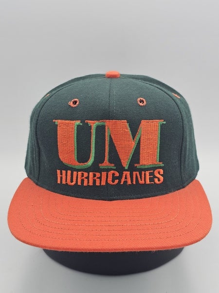 NEW Vintage Miami Hurricane University Of Miami  1990 Fitted Hat Size 7 1/4