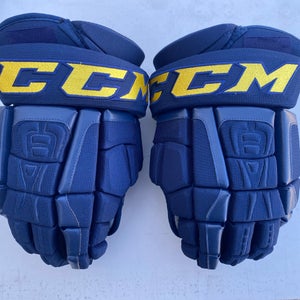 CCM HGCL Crazy Light Pro Stock 14" Hockey Gloves Blues 3530